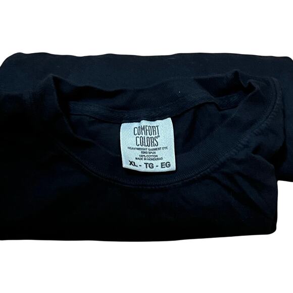 Comfort Colors Plain Black Men’s T-Shirt Size X-Large - Picture 4 of 5